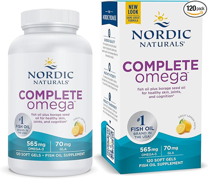 Nordic Naturals Complete Omega, Lemon Flavor - 120 Soft Gels