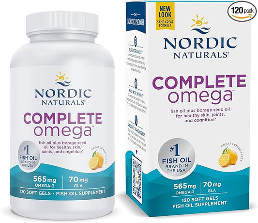 Nordic Naturals Complete Omega, Lemon Flavor - 120 Soft Gels