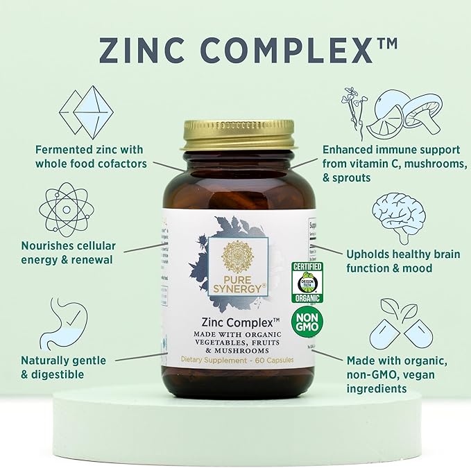 PURE SYNERGY Zinc Complex | Zinc - 60 Tabs