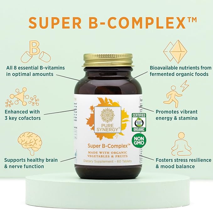 PURE SYNERGY Super B-Complex - 60 Tabs