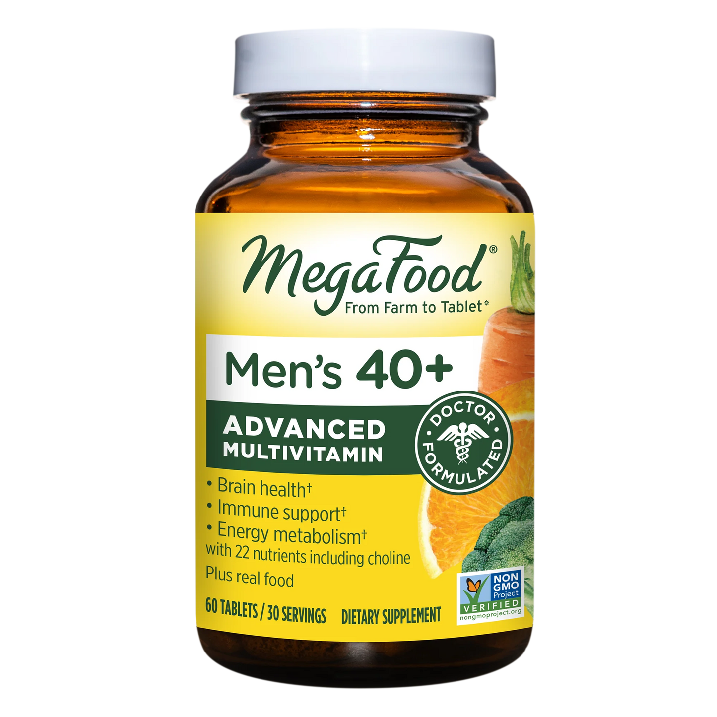 MegaFood Men's 40+ One Daily Multivitamin for Men - 30 Day